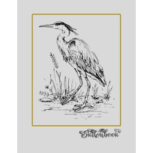 Uravas Store Sketchbook: Bird Sketch, Large 8.5" x 11", 110 Pages, Perfect For Everyone, Crayons, Pencils, Drawing And Sketching