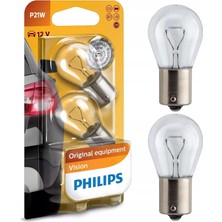 Uravas Store Philips P21W Stop ve Sinyal Ampulü Premium 12 V - 2'li Paket