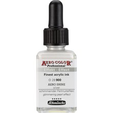 Uravas Store Schmincke Aero Color Professional Akrilik Airbrush Mürekkebi 28 ml 900 Aero Shine Silver