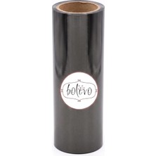 Uravas Store Bolivo Premium Hobi Varak, El Sanatları, Dekorasyon ve Kendin Yap (Dıy) Süsleme Folyosu (Gunmetal, 10 cm x 5 Mt)