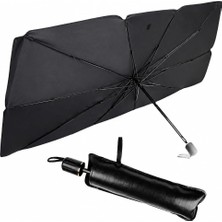Uravas Store Coverzone Araç Ön Cam Güneşlik Şemsiye Katlanabilir Oto Güneş Koruyucu Uv Engelleyici Isı Yansıtıcı Araç Içi Güneşlik Şemsiye Kompakt Taşıma Kılıflı Otomobil Güneş Perdesi | Ag-87