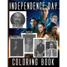 Uravas Store Independence Dots Lines Waves Swirls Diagonals Coloring Book: Activity Lover Gifts The Day Colouring An Adult Books Designs