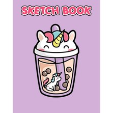 Uravas Store Kawaii Unicorn Milk Sketch Book: Mindfulness And Keep Calm With 120 Pages For Sketching, Doodling And Drawing | Gag Gifts | White Elephant Gifts | Christmas Gifts | Stress Relief Gifts
