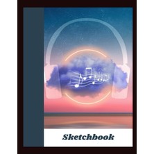 Uravas Store Sketchbook: 100 Pages 8.5" x 11" With White Blank Compositions Of Unlined Papers For Music Lovers, Drawing, Doodling And Sketches. Ages 13-19, Adults (Men And Women)