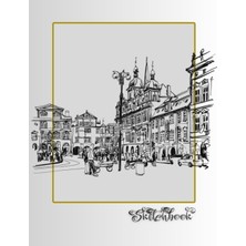 Uravas Store Sketchbook: City Scene, Large 8.5" x 11", 110 Pages, Perfect For Everyone, Crayons, Pencils, Drawing And Sketching
