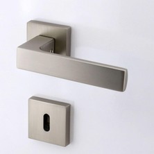 Uravas Store Paytak Inox Oda Kapı Kolu Kare Rozetli Sağa Sola Uygun Iç Dış Ev Oda Kapısı Kilitlenebilir 1 Takım