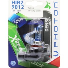 Uravas Store Photon Ampul Hir2 9012 12V 65W Xtreme Vision +%150 Fazla Işık (Tekli Blister) Pht PH5592 Xv B1