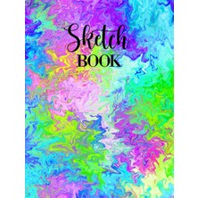 Uravas Store Sketch Book: Large Notebook For Doodling, Sketches Or Drawing: 100 Pages, 8.25" x 11". Marble Background Cover Sketchbook Blank Paper Drawing Journal
