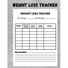 Uravas Store Independently Published Weıgh Loss Tracker: Weight Loss Journal : Body Measurement Tracker Journal And Keep Track Of Your Body Weight