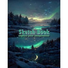 Uravas Store Sketch Book: Notebook For Painting, Drawing, Sketching, Writing Or Doodling, 120 Pages Without Margins, 8.5X11 (Space Waves): A Book To Transform Your Thoughts Into Reality