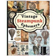 Uravas Store Vintage Steampunk Ephemera For Junk Journals And Scrapbooking: One-Sided Decorative Paper For Cut And Collage, Mixed Media, Decoupage, Paper Crafts, ... 11X8.5,THERE Are More Than 140 Old Photos