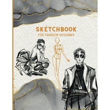 Uravas Store Fashion Designer Sketchbook, Awesome Sketchbook For Drawing And Sketching, Size 8.5 x 11 Inches, Gift Ideas For Friends
