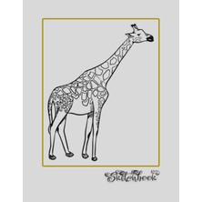 Uravas Store Sketchbook: African Wildlife Sketch, Large 8.5" x 11", 110 Pages, Perfect For Everyone, Crayons, Pencils, Drawing And Sketching