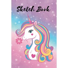 Uravas Store Mini Sketchbook: For Ideas, Drawing & Doodles & More, Mini-Sketch Pad (6 x 9 Inches), Cute Unicorn - [professional Binding]
