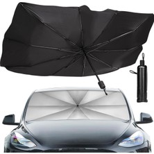Uravas Store Sedan Suv Araba Güneşliği, Ön Cam Uv Işınları ve Isı Için Güneşlik Koruyucu, Katlanabilir Ön Cam Güneşlik Şemsiyesi, Arabayı Serin Tutun, Kullanımı Kolay/saklayın, 137 cm x 81 cm