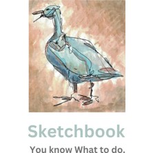 Uravas Store Goose Sketchbook: Sketchbook With Goose Cover, 120 Blank Pages To Draw On. Ideal For Children And Adults