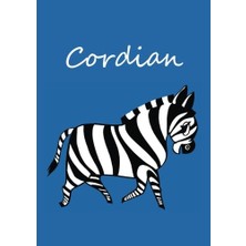 Uravas Store Cordian: Individualisiertes Malbuch / Notizbuch / Tagebuch - Zebra - A4 - Blanko
