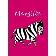 Uravas Store Margitte: Individualisiertes Malbuch / Notizbuch / Tagebuch - Zebra - A4 - Blanko