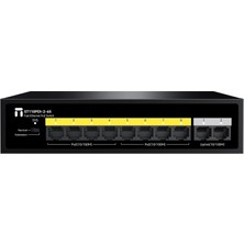 Stonet ST110PDI-2-65 10 Port Mbit 8 Port Poe 65W 2xmbit Uplink Yönetilemez Metal Kasa Switch