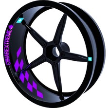 Uravas Store Gp Flag Damalı Iç Jant Şeridi Sticker Reflektif, Floresan, Özel Renkler Çınar Extreme