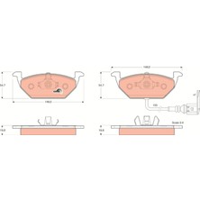 Uravas Store Trw Fren Balatası Ön Volkswagen Golf Iv 1.4 16V 97-04, 1.6 97-05, 1.6 16V 00-05, 1.8 97-05, 2.0 98-04, 1.9 Tdı 97-04, Golf V 1.4 16V 03-08, 1.6 04-08, 1.9 Dtı 03-08 GDB1386