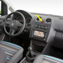 Uravas Store Kırmızı Üçgen Dörtlü Flaşör Düğmesi 1T0953509B Vw Caddy ile Uyumlu 2011-2015