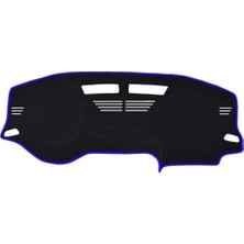 Uravas Store Torpido Koruma Halısı Siyah Kenar Renk Mavi Renault Megane 4 ile Uyumlu