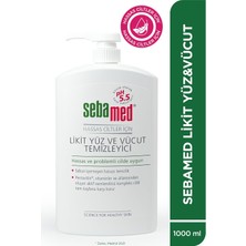 Uravas Store Sebamed Hassas Ciltler Için Pentavitin Içerikli Nemlendirici Etkili Yüz ve Vücut Temizleme Jeli 1000 ml