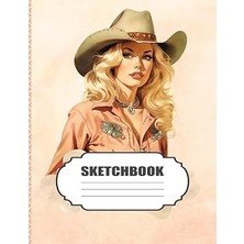 Uravas Store Sketchbook: Western Cowgirl Portrait Sketch Book For Girls, Kids, Teens, Adults Artist Notebook/journal For Drawing, Writing, Sketching Or Doodling, Blank Paper, 120 Pages, 8.5X11 (Blank Drawing Book)