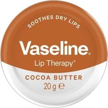Uravas Store Vaseline Lip Therapy Yumuşatıcı Dudak Kremi, Kakao Yağı, 20 G x 2 Adet