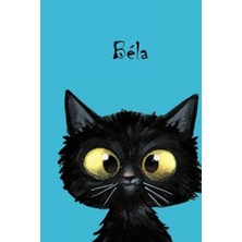 Uravas Store Béla: Personalisiertes Notizbuch, Dın A5, 80 Blanko Seiten Mit Kleiner Katze Auf Jeder Rechten Unteren Seite. Durch Vornamen Auf Dem Cover, Eine ... Coverfinish. Über 2500 Namen Bereits Verf