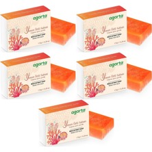 Uravas Store Agarta El Yapımı Doğal Sabun, 150 G, Yosun Özlü, 5'li Set