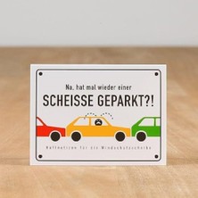 Uravas Store Scheısse Geparkt - Haftnotizen Für Die Windschutzscheibe
