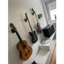 Uravas Store Rapithwin Gitar Duvar Montaj Aparatı Gitar Tutucu (Civata Dahil) Siyah-Beyaz Seçenek