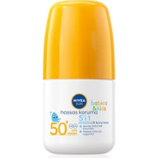 Uravas Store Nıvea Sun Spf 50+ Bebek ve Çocuk Için Hassas Koruma Güneş Koruyucu Roll-On 50ML,SUYA Dayanıklı,hassas Cilt