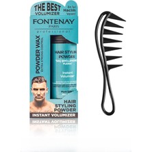 Uravas Store Fontenay Saç Şekillendirici Pudra Toz Wax Mat Effect Mavı 20GR + Şekil Tarağı 2'li Set