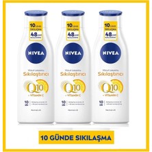 Uravas Store Nıvea Sikilaştirici Vücut Losyonu (Q10 +Vitamin C) Normal Cilt 250ML x 3 Adet