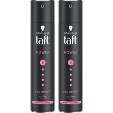 Uravas Store Taft Power Kaşmir Saç Spreyi 250ML - Mega Güçlü, 2'li Set