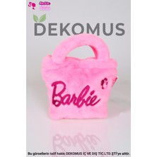 Uravas Store Barbie Lisanslı Peluş El Çantası, Kalem Kutusu, Pembe, Iki Bölmeli