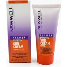 Uravas Store New Well Primer Güneş Kremi SPF50+, Uva Uvb & Mavi Işık Koruması, Cannabis Seed Oil, Hyaluronik Asit, 50 ml