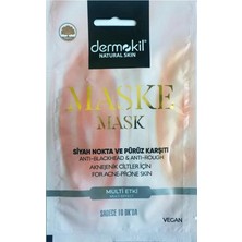 Uravas Store Dermokil Aknejenik Ciltler Için Siyah Nokta ve Pürüz Karşıtı Maske 1 Paket