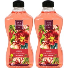 Uravas Store Eyüp Sabri Tuncer Doğal Zeytinyağlı Sıvı Sabun Amber 1.5 Litre Pet Şişe x 2 Adet