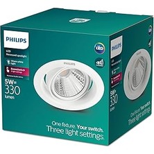 Uravas Store Philips Pomeron Gömme Spot Işık 5W 330 Lumen 2700K Sarı Işık