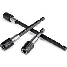 Uravas Store 3 Adet 1/4 Inç Altıgen Şaft Hızlı Çıkarma Manyetik Tornavida Ucu Tutucu Uzatma Mandren Adaptörü Seti, Vidalar, Somunlar ve El Sürücüleri Için, 60 mm / 100 mm / 150 mm Uzunluk