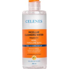 Uravas Store Celenes Sea Buckthorn Misel Temizleme Suyu Yağlı ve Karma Cıltler (250 Ml)