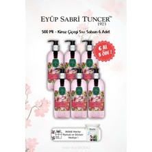 Uravas Store Japon Kiraz Çiçeği 500 ml Sıvı Sabun 6 Al 5 Öde ve Rosıe Hediyeli