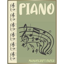 Uravas Store Independently Published Beginner Piano Sheet Music: Piano Manuscript Paper Wide Staves For Musicians, Composers, And Songwriters | A Large Grand Staff Music Notebook