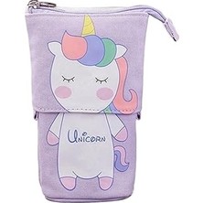 Uravas Store Valkyrie Unicorn Uzayabilen Teleskopik Kalem Kutu Makyaj Çantası Çok Amaçlı Çanta