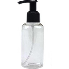 Uravas Store Paradise 5 Adet Sert Plastik Boş Sıvı Sabun Pompalı Şişe 100 ml [kimyasala Dayanıklı]