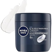 Uravas Store Nıvea Men Erkek El ve Vücut Bakım Kremi Deep Dimension 400ML,YOĞUN Nemlendirici,ferah Koku,yenileyici Bakım